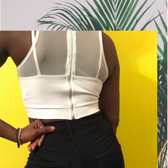 Charlotte Russe White Mesh Bralette - Picture 6 of 6